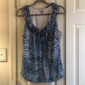 Roz & Ali sleeveless blouse Large